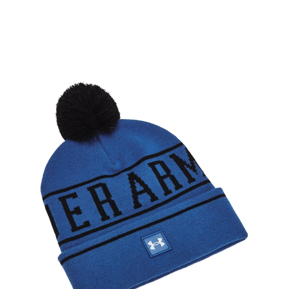 Under Armour Black and Blue Knit Hat